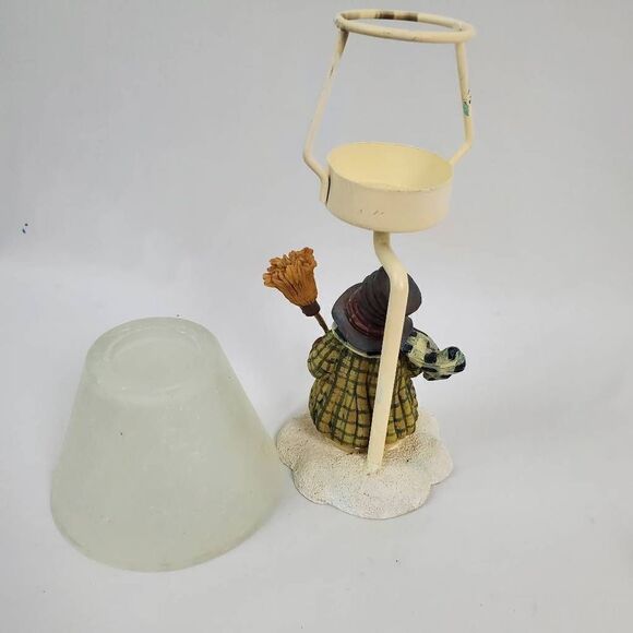 Snowman Tea Candle Holder Lamp Christmas Holiday Decor - Picture 5 of 6